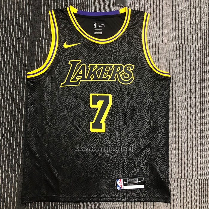 Maglia Los Angeles Lakers Carmelo Anthony #7 Black Mamba Nero